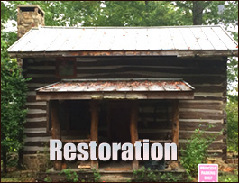 Historic Log Cabin Restoration  Alexander City, Alabama